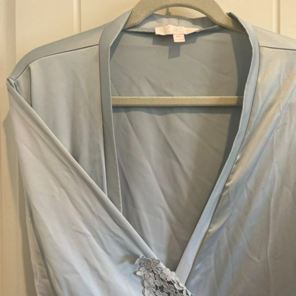 Lace Light Blue Robe